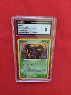 Pokemon: Seviper #23/108 EX Power Keepers Reverse Holo Rare 2007 - CGC 9 - A75 - Image 4