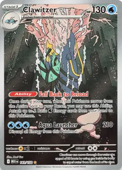 POKEMON Clawitzer - #141/132 Holo ME01: Mega Evolution NM - Image 1