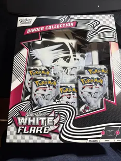 Pokemon Scarlet And Violet White Flare Binder Collection New Factory Sealed - Image 1