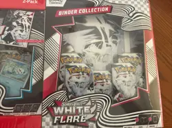 Pokemon TCG: Scarlet & Violet-White Flare Binder Collection and Unova Poster - Image 3