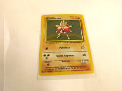1995 96 98 POKEMON 1999 BASIC SPANISH HITMONCHAN HOLO 7/102 EXCELENT CONDITON - Image 3