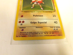 1995 96 98 POKEMON 1999 BASIC SPANISH HITMONCHAN HOLO 7/102 EXCELENT CONDITON - Image 4