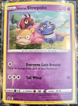 Pokemon Black Star Promo Galarian Slowpoke SWSH126 NM or better - Image 1