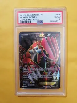 2012 Pokemon BW Dark Explorers PSA 2 Groudon EX Holo #106 FA FRESH GRADE SLAB - Image 1