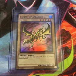 Yugioh Curse of Dragon Super Rare LOB-EN066 NM - Image 1