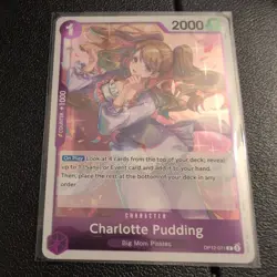 One Piece Legacy of the Master OP12-071 Charlotte Pudding R Near Mint Foil - Image 1