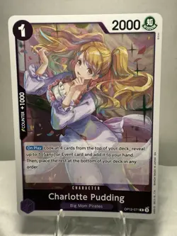 Charlotte Pudding OP12-071 Legacy of the Master One Piece - English NM R Foil - Image 1