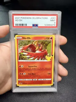 2021 POKEMON CELEBRATIONS #001 HO-OH PSA 9 - Image 1