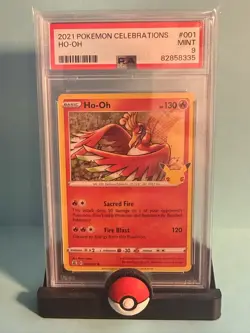 Graded 2021 POKEMON CELEBRATIONS HO-OH 001/025 - PSA 9 - Image 1