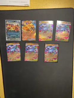 Pokemon TCG Charizard 7 Card Lot EX X - Image 1