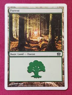 Magic The Gathering 8TH EDITION FOREST 347 land card MTG - Image 1