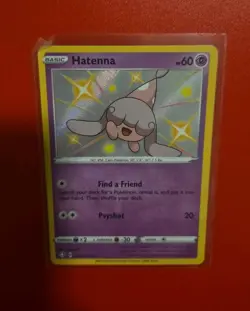 Pokemon TCG Hatenna Holo Shiny Rare Card SV054/SV122 NM Condition - Image 1