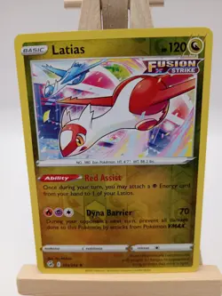Latias Fusion Strike Pokemon 193/264 Reverse Holo Pokemon Card Sword & Shield - Image 1
