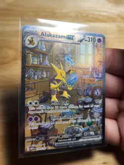 Pokemon Tcg Alakazam EX Scarlet And Violet 151 Holo Full Art Card 201/165 - Image 2
