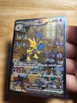 Pokemon Tcg Alakazam EX Scarlet And Violet 151 Holo Full Art Card 201/165 - Image 3
