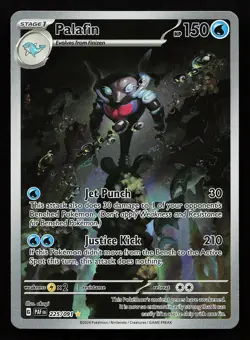 Palafin 225/091 Holo Illustration Rare Paldean Fates Pokemon Card - Image 1