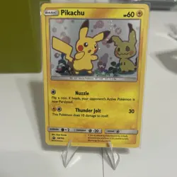 Pokemon Pikachu SM162 Promo Holo Basic 60 HP Card SM Set English - Image 3