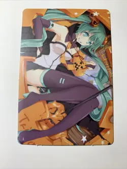 Hatsune Miku Halloween Sexy ACG Goddess Story Anime Girls Waifu Art Tarot Card - Image 3