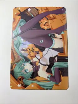 Hatsune Miku Halloween Sexy ACG Goddess Story Anime Girls Waifu Art Tarot Card - Image 4