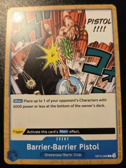 Barrier-Barrier Pistol OP10-060 Common Royal Blood One Piece Card Game - Image 1