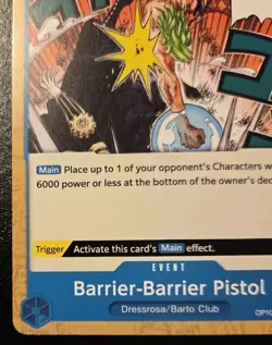 Barrier-Barrier Pistol OP10-060 Common Royal Blood One Piece Card Game - Image 4