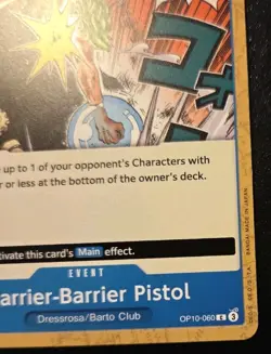 Barrier-Barrier Pistol OP10-060 Common Royal Blood One Piece Card Game - Image 5