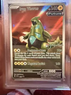Pokemon Iron Thorns 098 Scarlet & Violet Promo Holo PSA 8 2024 English - Image 3