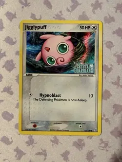 Pokemon Card - Jigglypuff EX Crystal Guardians Stamped #53/100 Reverse Holo 2006 - Image 1