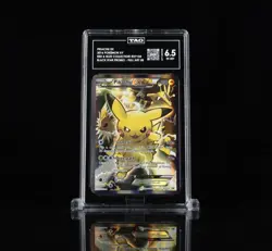 TAG 6.5 Pikachu EX Pokemon Black Star PSA Full Art XY Promo XY124 GOOD CENTERING - Image 1