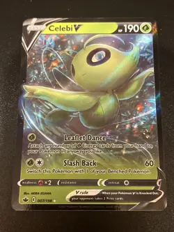 Pokemon TCG Celebi V SW&SH - Chilling Reign 007/198 Holo Ultra Rare (14:4) - Image 1
