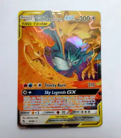 Pokemon TCG Hidden Fates #44 Moltres Zapdos Articuno GX 44/68 Mint/NearMint - Image 1