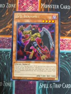 Yu-Gi-Oh! D/D Berfomet DOCS-EN010 Rare 1st Edition Near Mint - Image 1