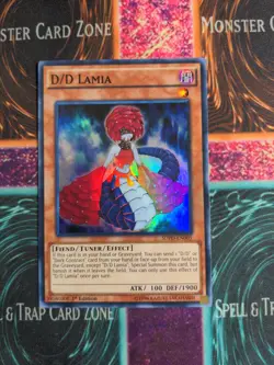 Yu-Gi-Oh! D/D Lamia SDPD-EN005 1st Edition Super Rare NM - Image 1