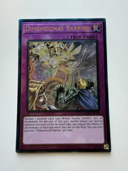 Dimensional Barrier RA01-EN072 1st Edition PUR Yugioh Near Mint - Image 1