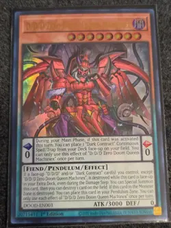 Yugioh! D/D/D Zero Doom Queen Machinex - DOOD-EN003 Ultra Rare NM - Image 1