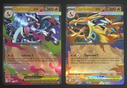 Pokemon TCG Mega Charizard X EX 029 & Mega Charizard Y EX 030 Black Star Promo - Image 1