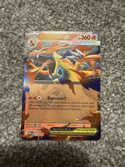 Mega Charizard Y Ex 030 Black Star Promo Phantasmal Flames Pokemon Card - Image 1
