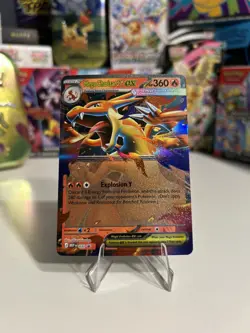 Pokemon TCG Mega Charizard Y ex 030 Mega Evolutions Black Star Promo - Image 1