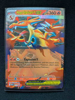 Mega Charizard Y EX - 030 030 Holo ME: Mega Evolution Promo Pokemon NM - Image 1