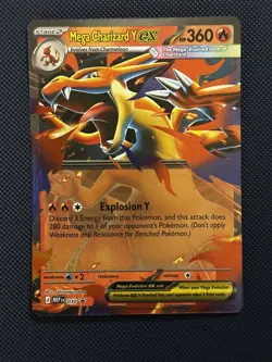 Pokemon TCG Mega Charizard Y EX MEP 030 Black Star Promo NM/M - Image 1