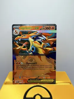 Pokemon TCG Mega Charizard Y EX MEP 030 Black star Promo - Image 1