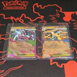 Pokemon TCG Mega Charizard x EX 029 & Mega Charizard Y Ex 030 Promo NM/M - Image 1