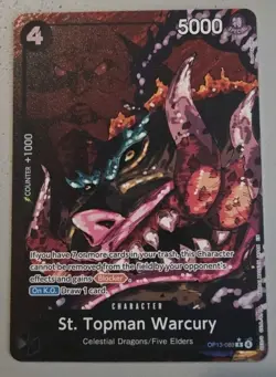 St. Topman Warcury (Alternate Art) OP13-089 Carrying On His Will Foil - Image 1