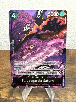 St. Jaygarcia Saturn Alt Art OP13-083 Carrying On His Will ENGLISH One Piece NM+ - Image 1