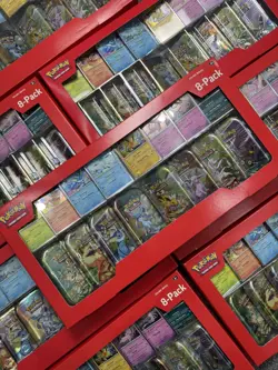 Pokemon TCG: Prismatic Evolutions Costco Mini Tins 8 Pack - New & Sealed - Image 1