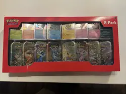 Pokemon TCG Prismatic Evolutions Costco Mini Tins 8 Pack New Factory Sealed - Image 1