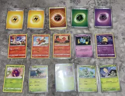 Pokemon Cards and Collectors Tin Lot - 112 Cards - 5 Metal Collector Tins - Mint - Image 3