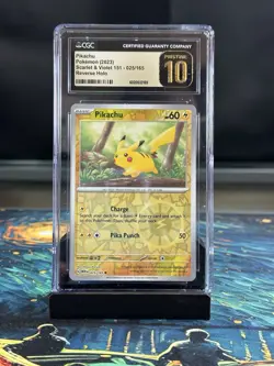 Pikachu 025/165 Sv2a: Pokemon Card 151 CGC Pristine 10 - Image 1