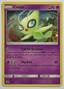 Celebi SM224 (MP) Cosmos Holo Sun & Moon: Black Star Promo 2019 Pokemon Card - Image 1