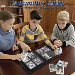 Top Loader Card Binder 4 Pocket with Sleeves Holds 112 Top Loaders Storage, T... - Image 3